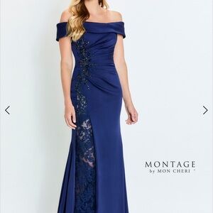 Mon Cheri Royal Blue Maxi Dress